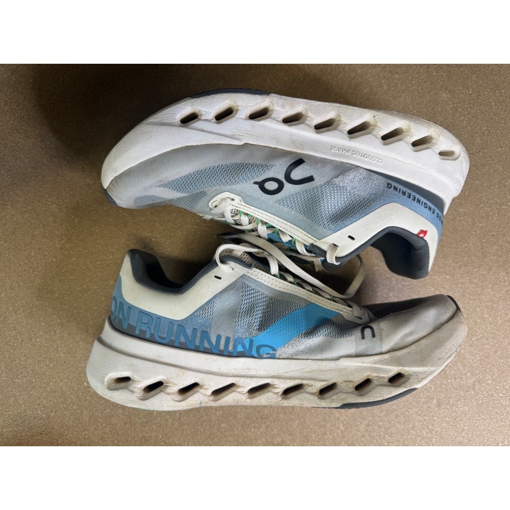 ON Cloud Running Shoes Women's US W‎ 8.5 EU 40 Gray Blue Swiss Engineering